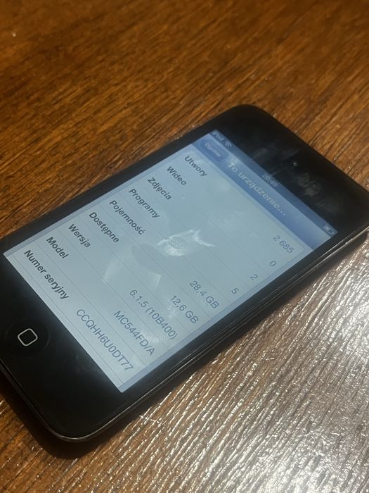Odtwarzacz mp3 Apple iPod touch 4. generacji y2k cyber retro