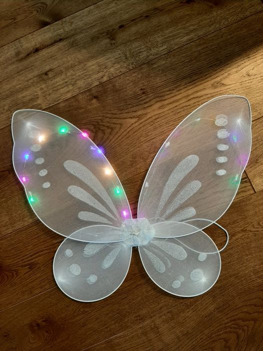Skrzydła motyla led świecące dla dzieci przebranie kostium