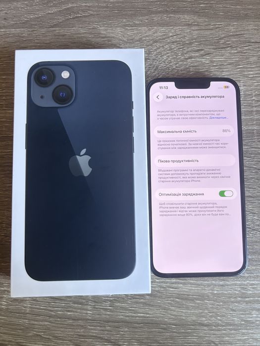 iPhone 13 256 Gb midnig акб 86%