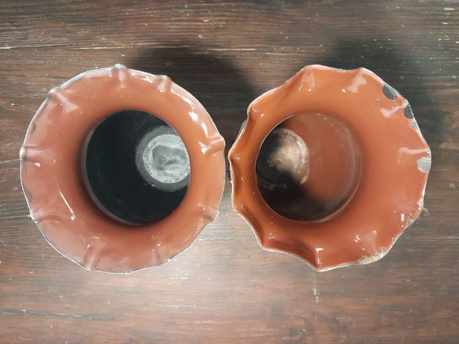 Stary wazon PRL emaliowany, new look, Olkusz, 2 szt.