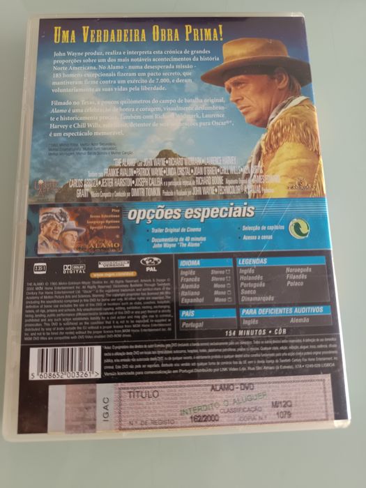 DVD álamo     .     .