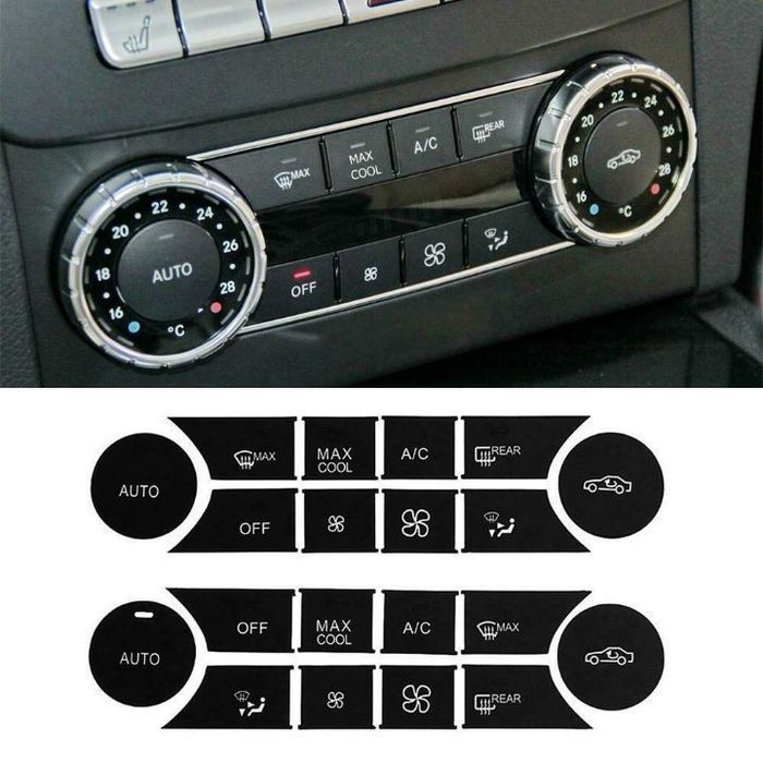Peliculas para reparação da consola do tablier Mercedes W204