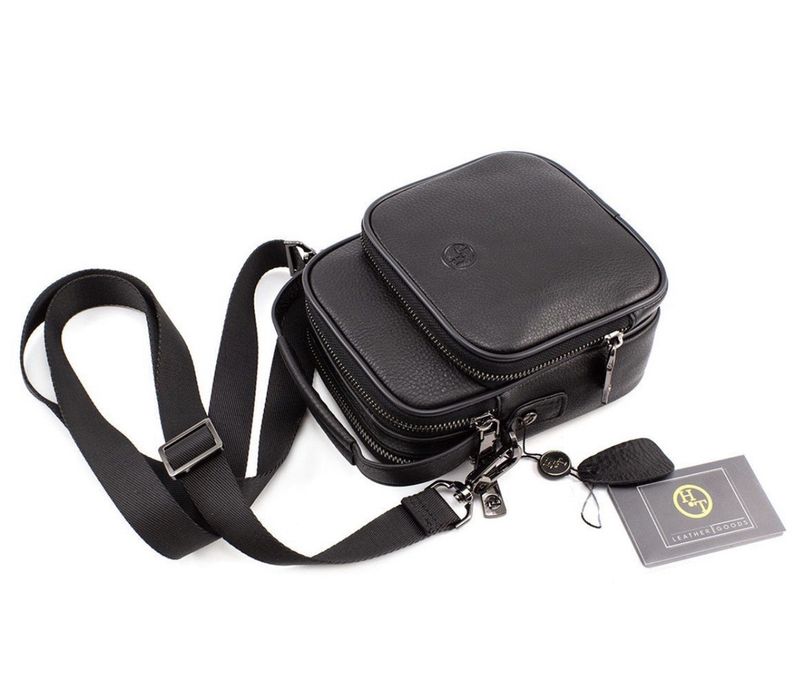 Мужская кожаная сумка Поясная сумка шкіряна чоловіча сумка Барсетка