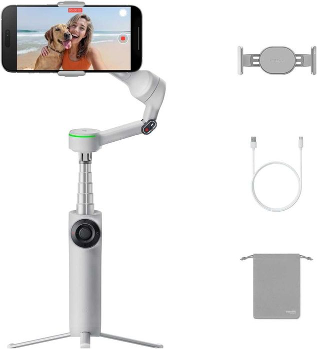 Insta360 Flow 2 Pro - Gray - SELADO - 3 ANOS DE GARANTIA