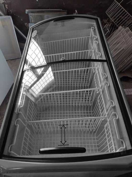 Якісні Морозильні ларі вітрини Juka 80-150см Сірі.Оплата частинами!