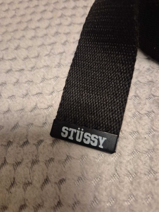 Pasek czarny Stussy regulowany