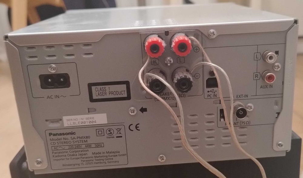 Mini wieża Panasonic SC-PMX80 srebrna