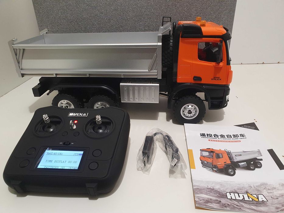 HIUNA 1598 wywrotka terenowa RC 6x6 napęd skala 1/14 mocna Nowa