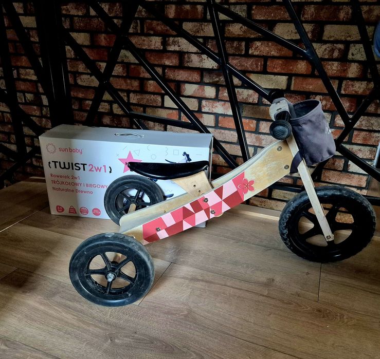 Rowerek Twist 2w1 Sun Baby – trójkołowy i biegowy