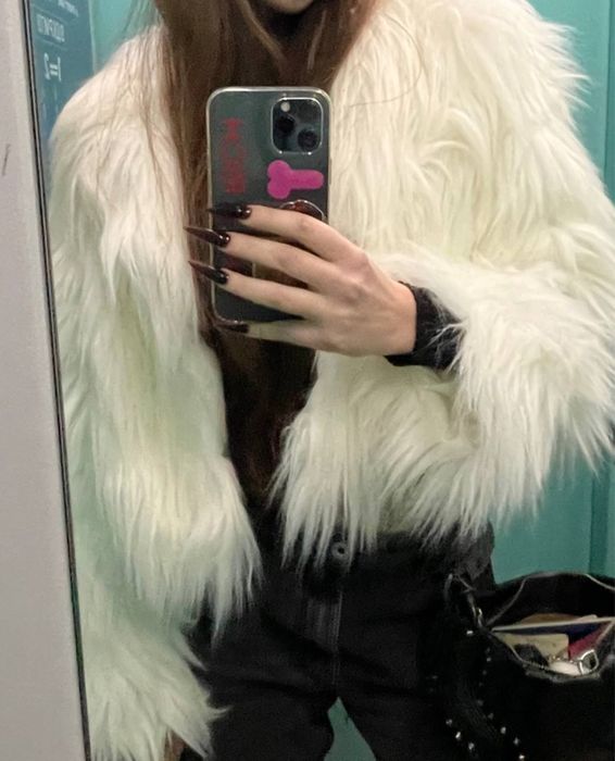 Шуба zara экомех