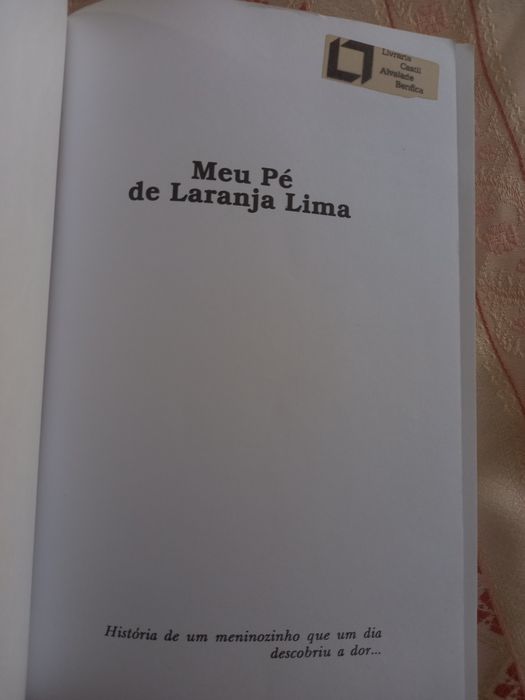 Livro - Meu pé de laranja lima - José Mauro de Vasconcelos