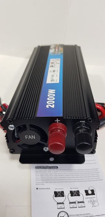 Автомобільний інвестор Power 12V-220V потужність 2000 Ват.
