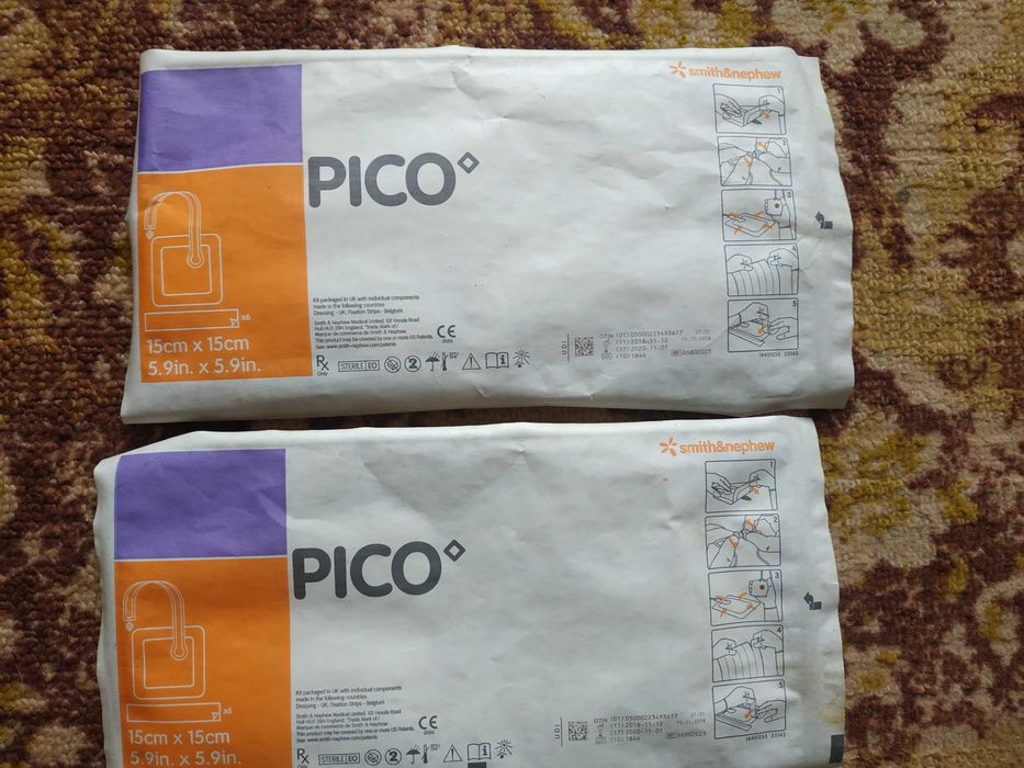 Вак повязка PICO Smith & Nephew 15х15 см (ВАК-терапія), 2 шт