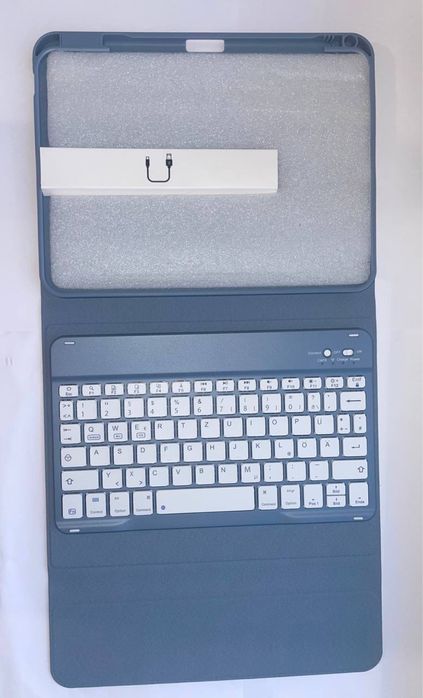 Бездротовий чохол-клавіатура для планшета 10–11”, Bluetooth, USB-C