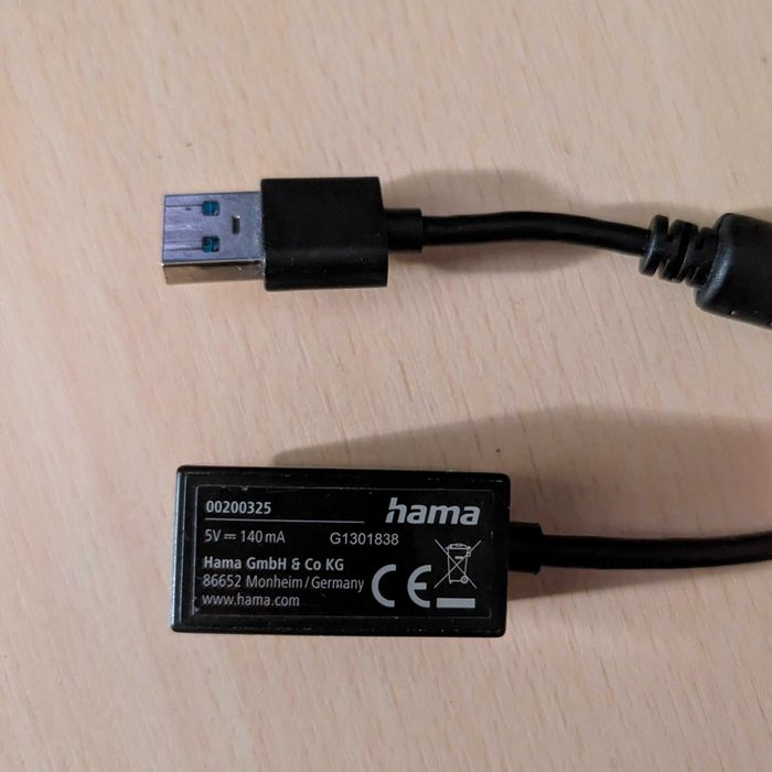 Adapter sieciowy USB - LAN/Ethernet Gigabit Ethernet