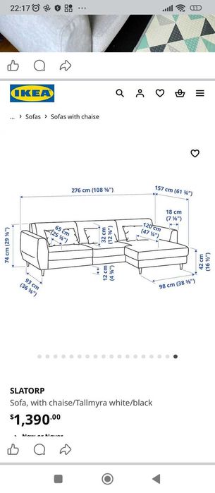 Vendo sofá com chase longue