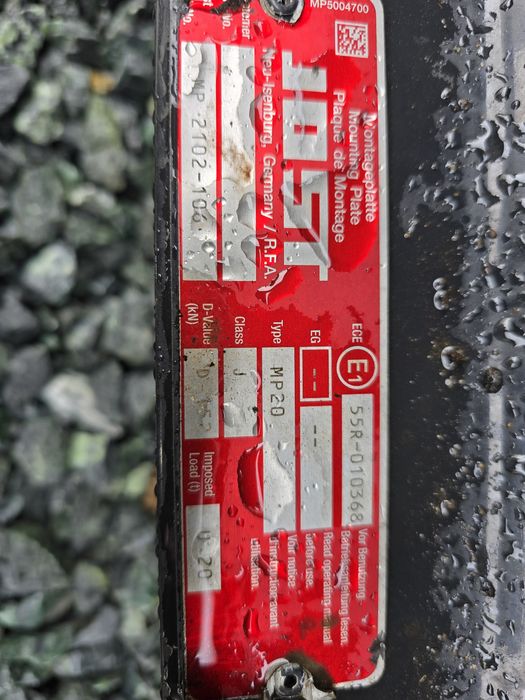 Siodło jost 16,5cm man daf iveco renault volvo scania