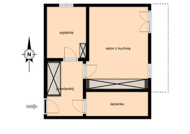 2 pokoje | 35 m² | balkon | Górka Narodowa