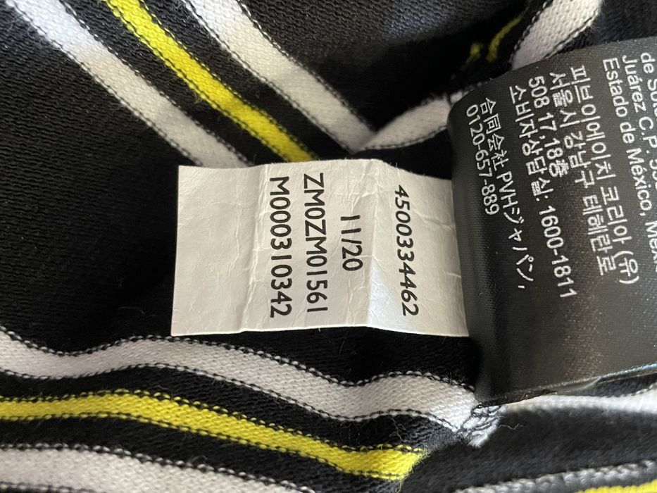 Koszulka Polo Calvin Klein Jeans S slim fit paski hit viral logowana