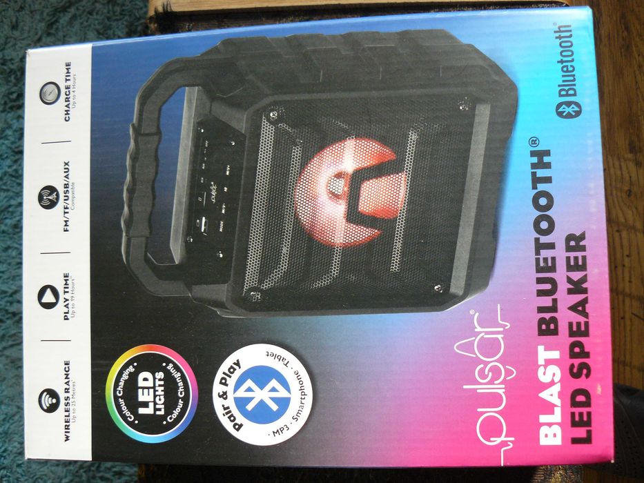 Głośnik z bluetooth usb aux przenośny