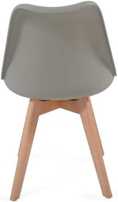 MIADOMODO Zestaw krzeseł do jadalni, 2 szt- szary.