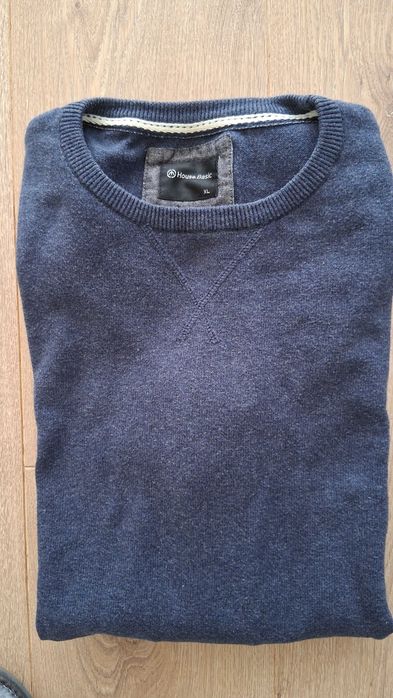 Sweter męski jasny granat rozmiar XL marki HOUSE BASIC