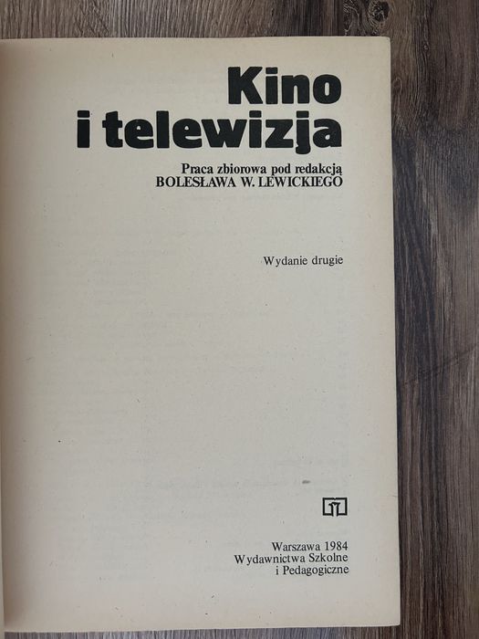 Książka Kino i Telewizja 1984 WSiP B. Lewicki