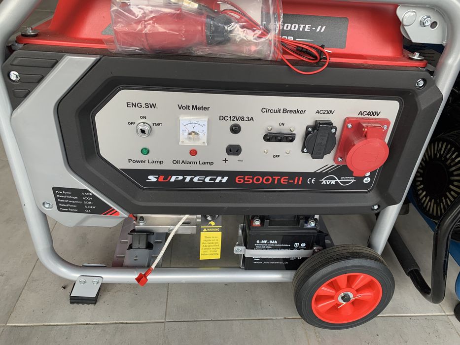 Бензиновий генератор Suptech 6500E