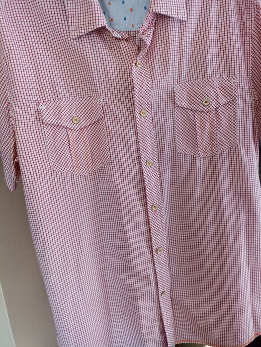 Koszula męska z krótkim rękawem r. XL