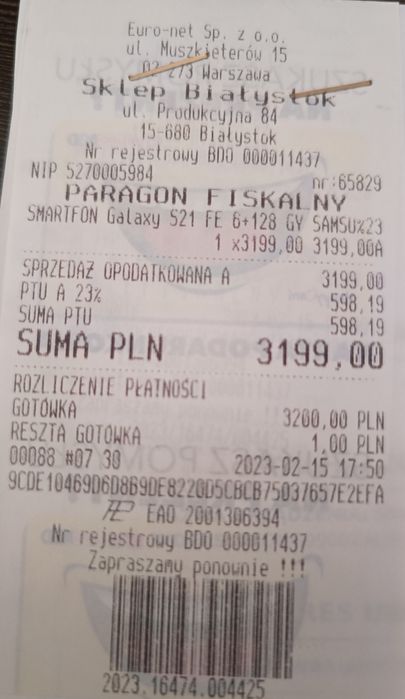 Smartfon Samsung Galaxy S21 FE