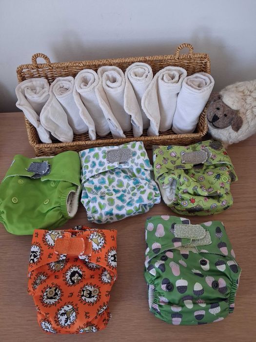 Conjunto de fraldas reutilizáveis recem nascido Baba+boo