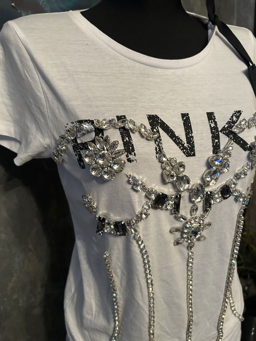 Piekna bluzka Pinko z kamieniami r.S