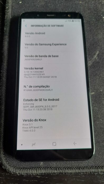 Samsung Galaxy J6 (android 8)