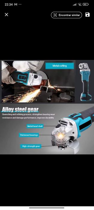 Rebarbadora a bataria/TOP