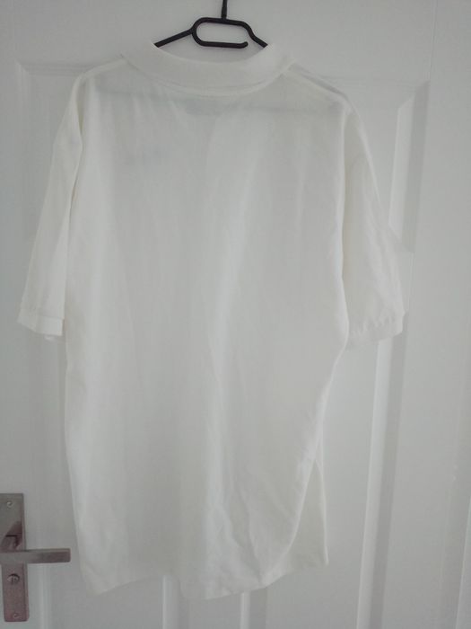 Kappa koszulka polo biała XXL duży rozmiar casual
