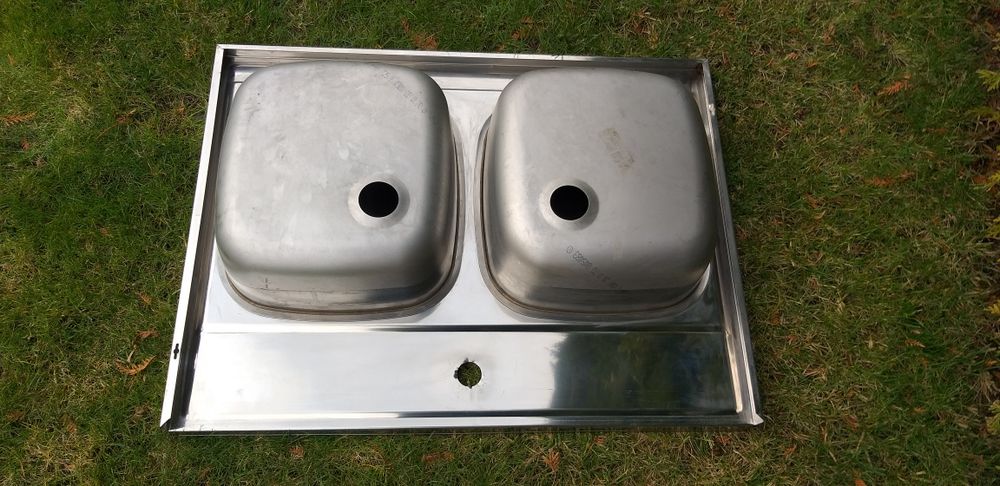 Zlewozmywak inox dwukomorowy 80cm