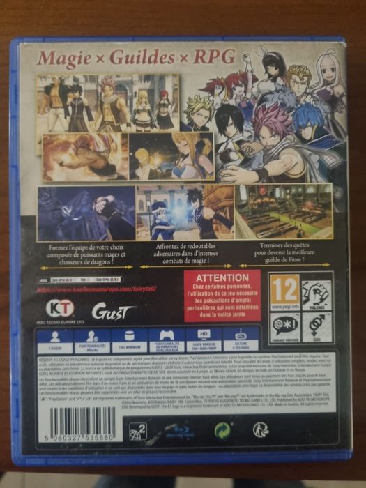 Jogo ps4 Fairy Tail