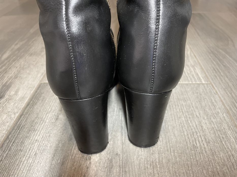 Reserved botki czarne skóra naturalna rozmiar 39