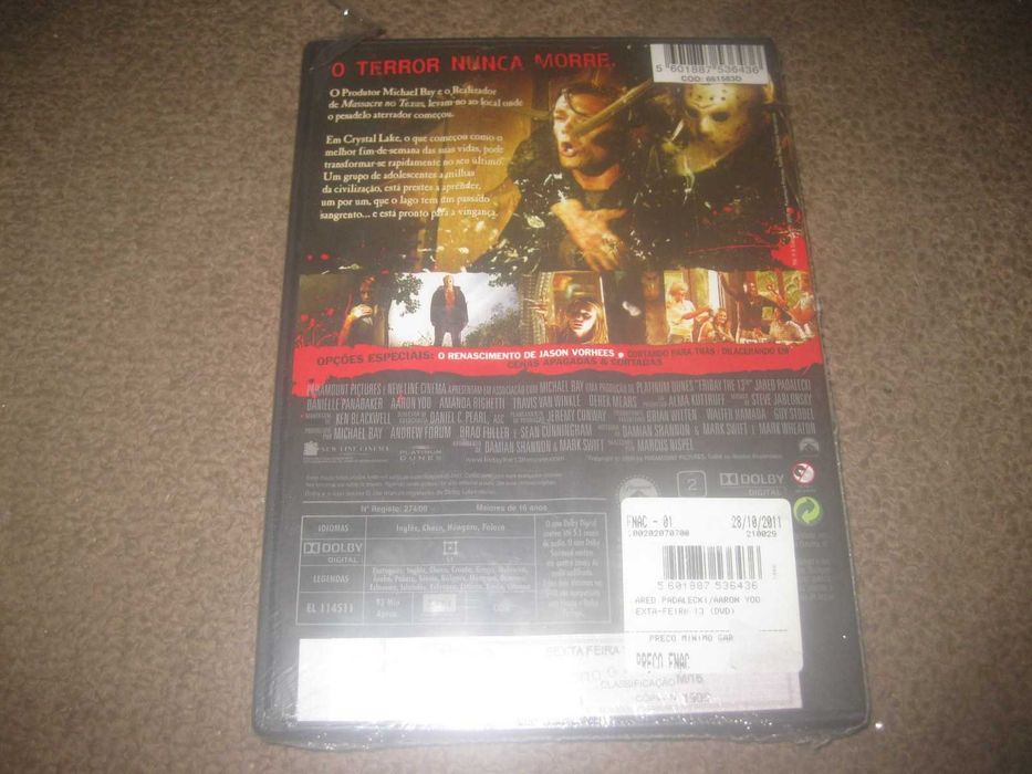 DVD "Sexta-Feira 13" com Jared Padalecki/Selado!