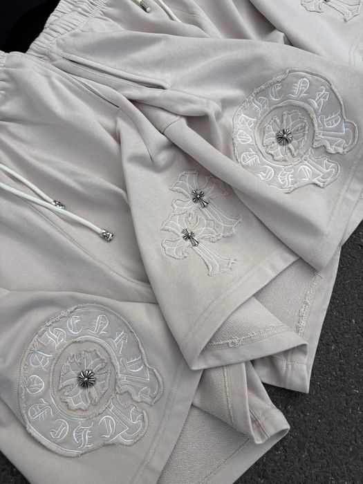 Chrome Hearts Shorts (Black - White) (krótkie spodenki)