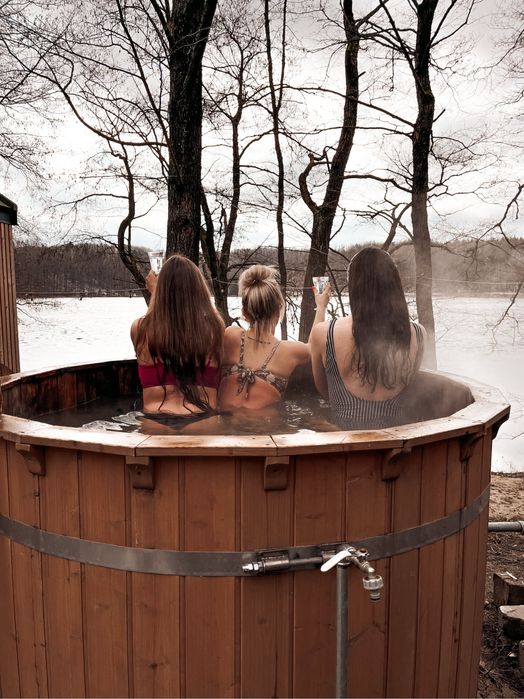 Domki na wyłączność, 16 osob, sauna, plaża,jacuzzi WAKCJE KASZUBY