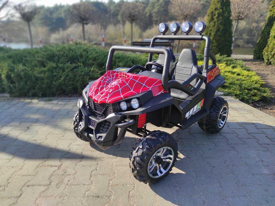 Auto na Akumulator S2588 Czerwony Lakier Spider 4X4