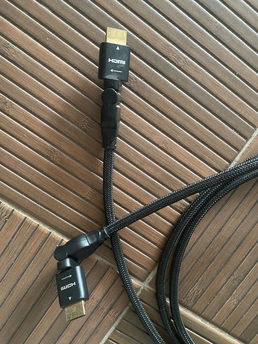Materiałowy kabel HDMI do komputera tv Xbox playstation i nie tylko