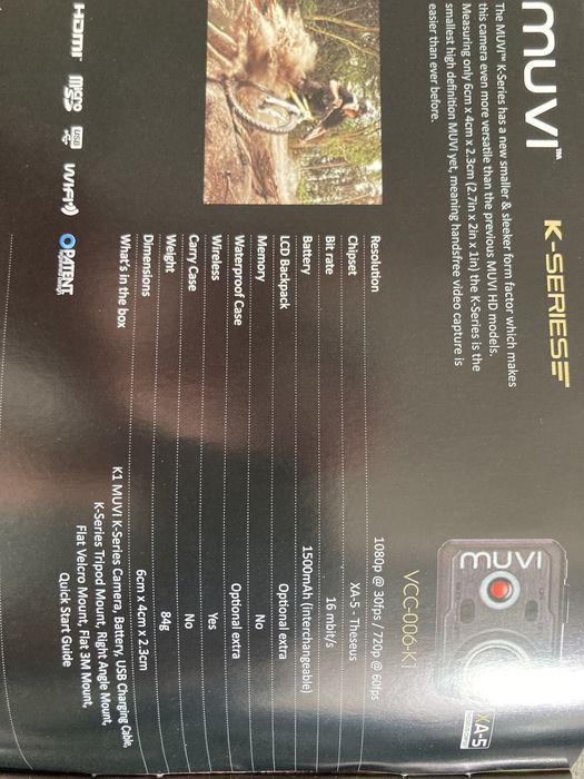 Máquina fotográfica Muvi, série K