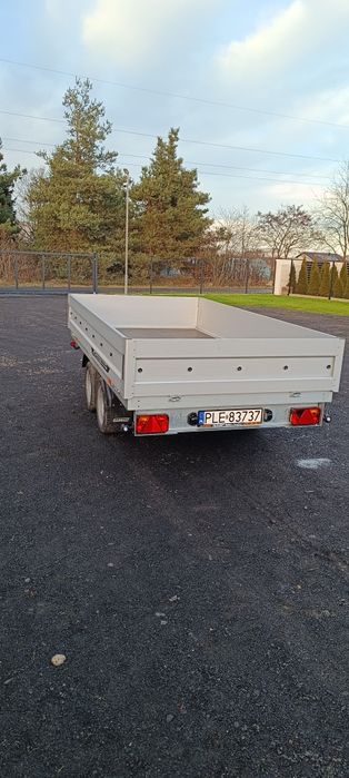 Przyczepa platforma przyczepka towarowa wypożyczalnia przyczep