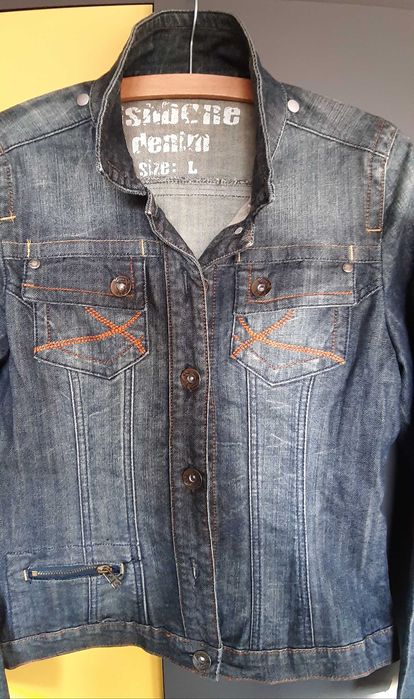 Jeansowa katana damska FISHBONE - r. L. Stan idealny! GRATIS TOREBKA!