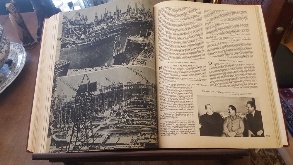 Século Ilustrado e a 2ª Guerra Mundial, encadernação em 2 volumes