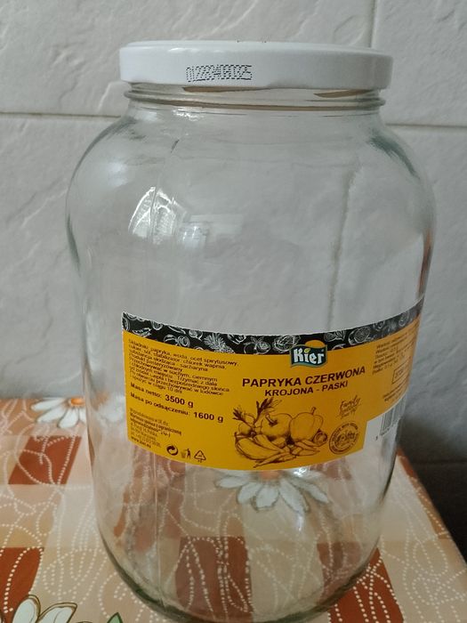 Słoik 3720l plus nakrętka za 6 szt