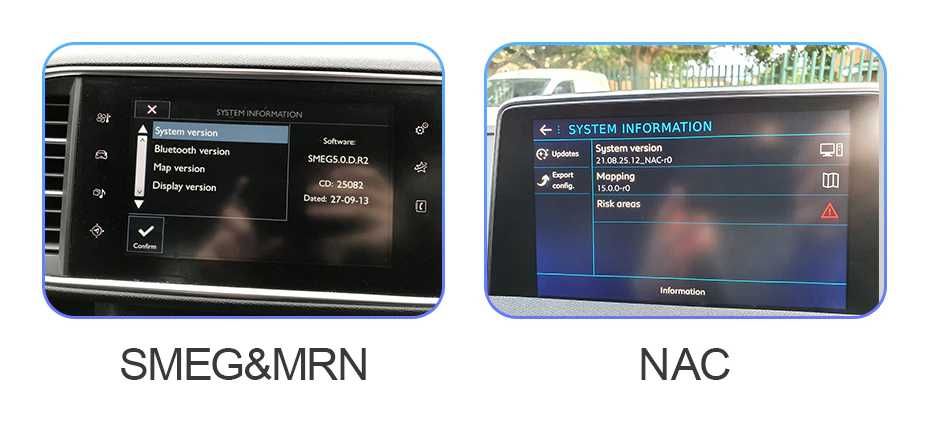 Carplay Android Auto для Peugeot Citroen SMEG MRN NAC 2013-2018