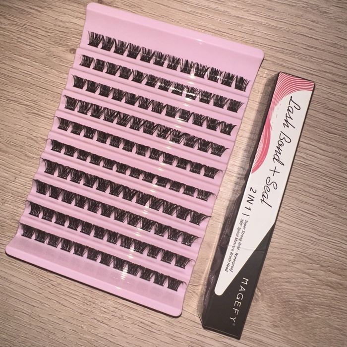 Zestaw rzęsy klej bondingowy bondingowe kępki